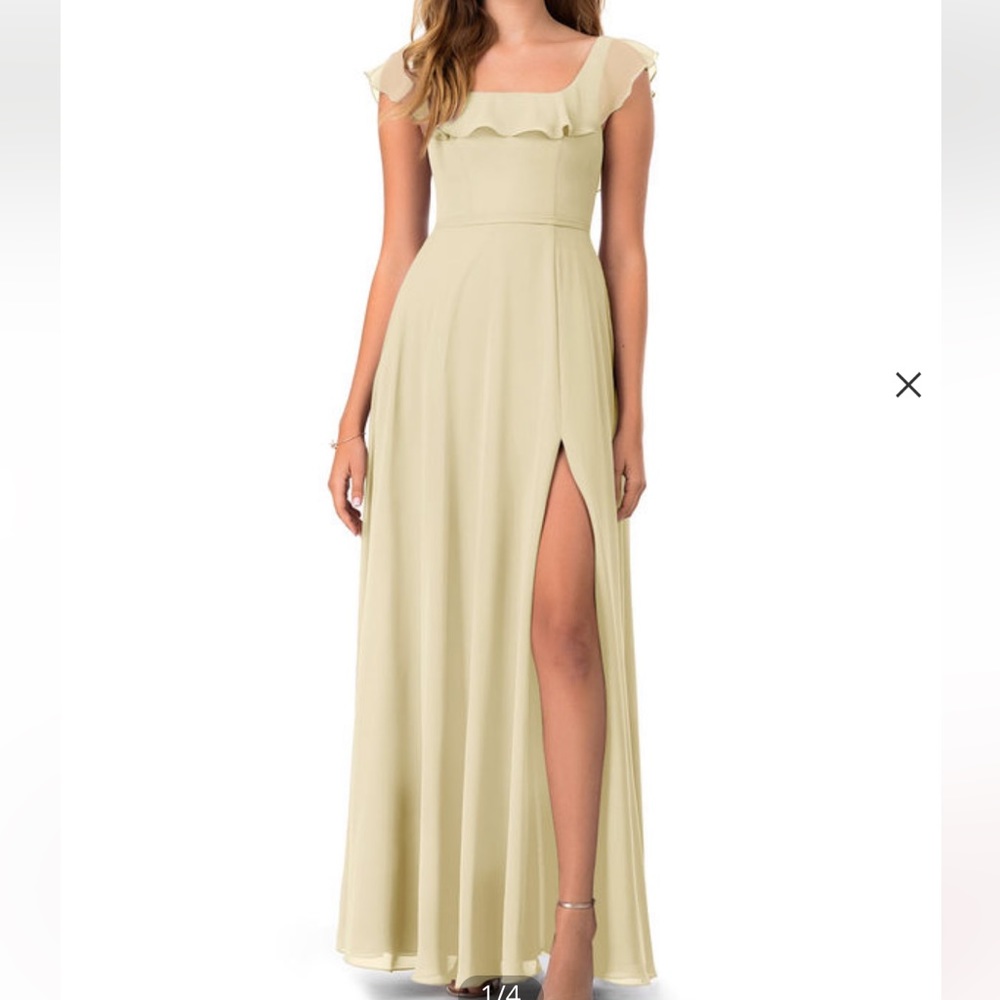 Azazie Champagne Dress